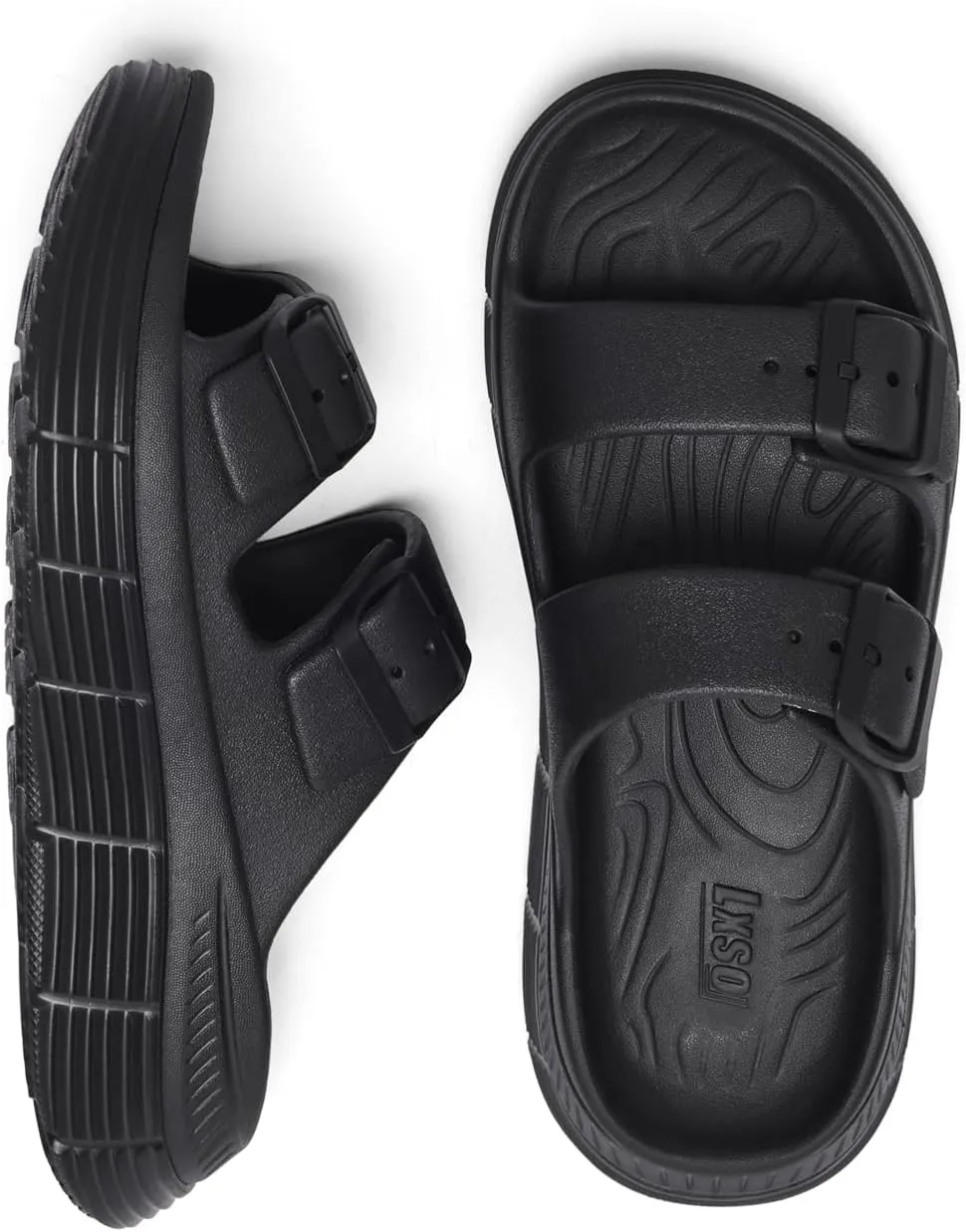 Women's Slide Sandals Recovery Sport Sandals Ladies Orthotic Adjustable Thick Cushion Reduces Stress on Feet, Joints & Back Post-Exercise With Comfortable Plantar Fasciitis Arch Support