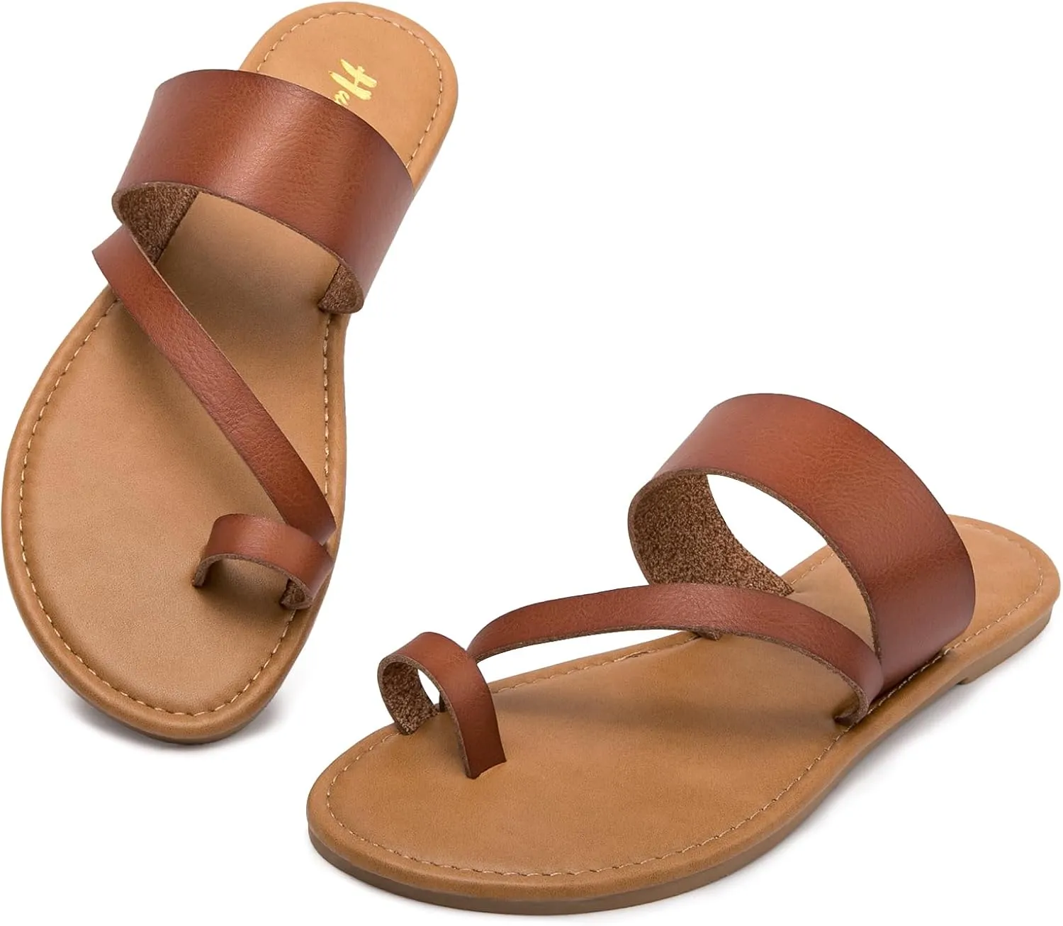 Women's Slide Sandals Slip On Flat Flip Flop Thong Casual Summer