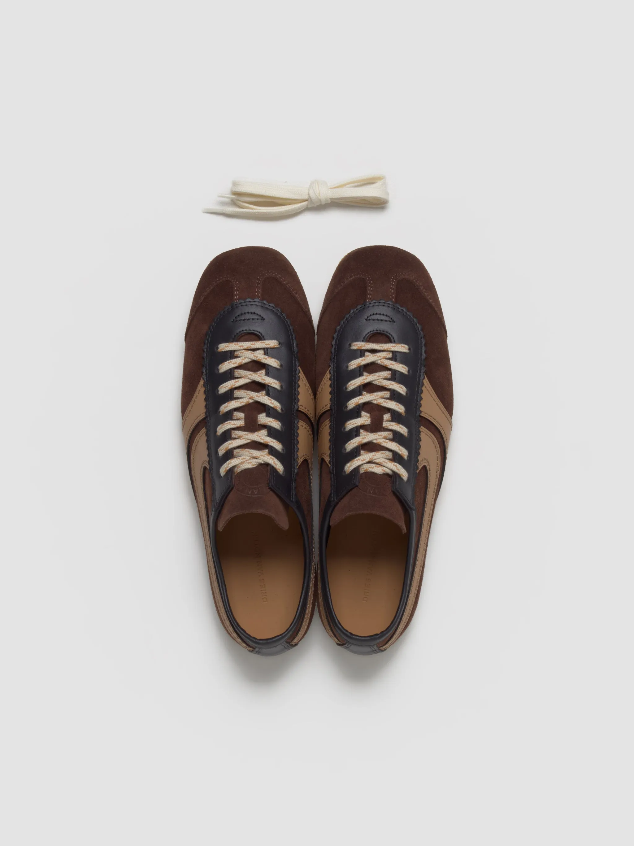 Women's Suede Sneaker in Dark Brown
