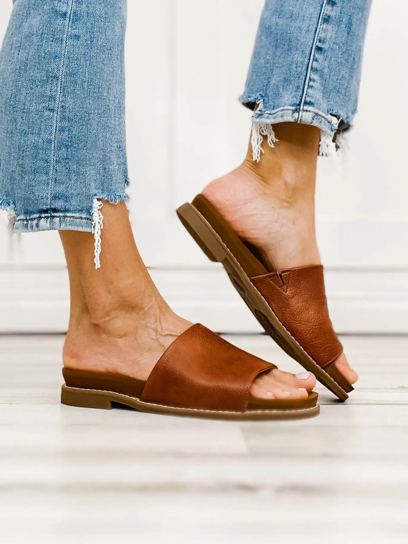 Yellowbox Kalo Slide Sandal in Tan