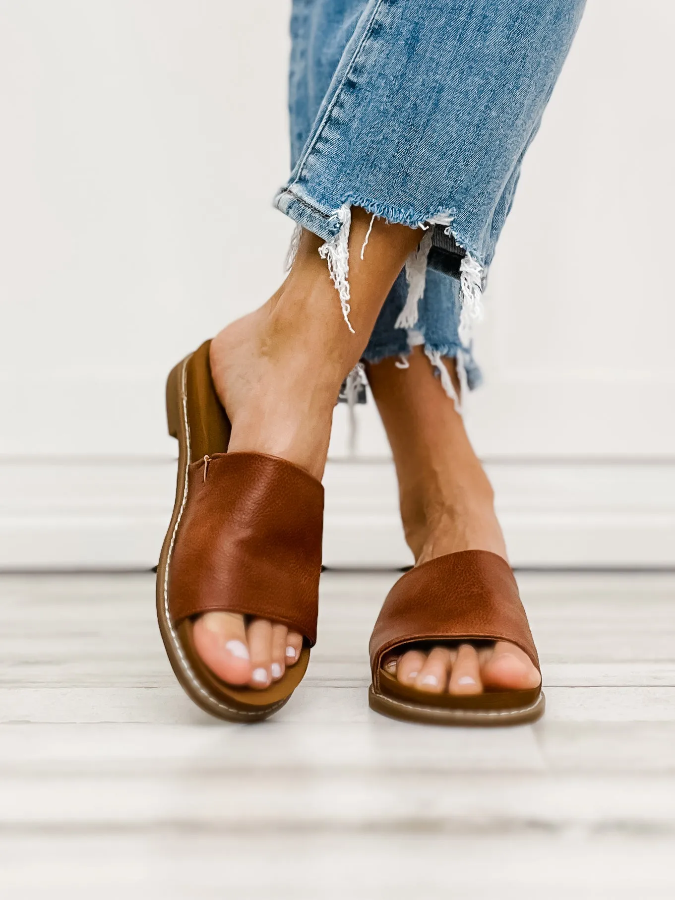Yellowbox Kalo Slide Sandal in Tan