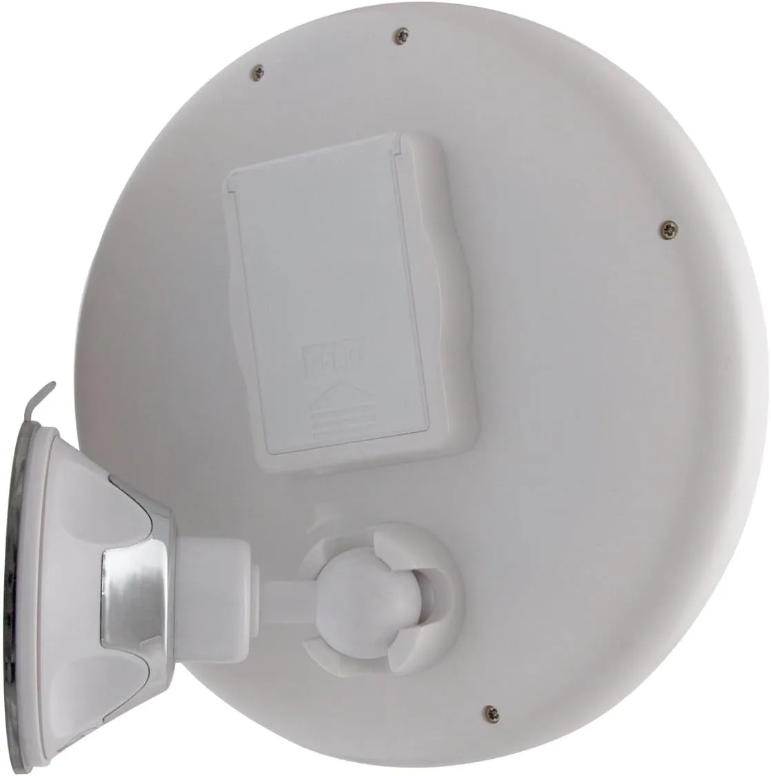 Zadro LED Lighted 10X Magnification Z'Swivel Power Suction Cup Vanity Wall Mount Beauty Makeup Mirror, White