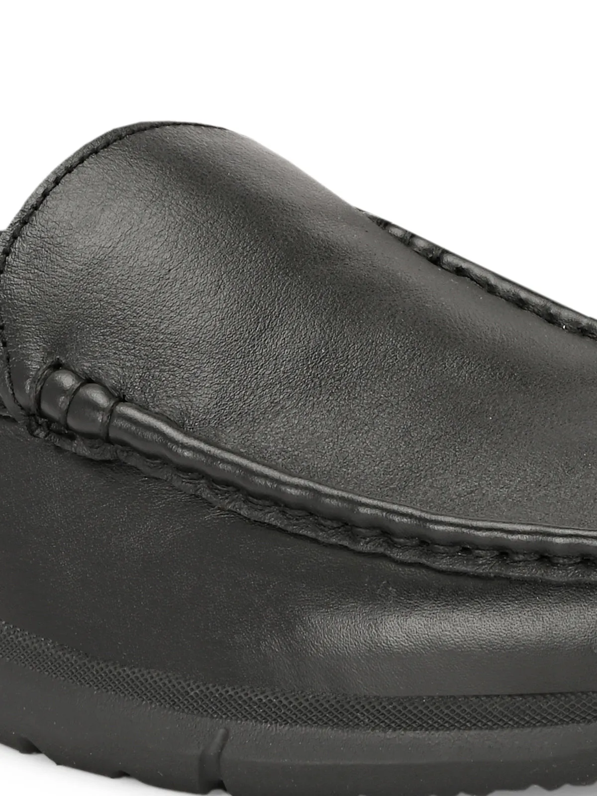 Zero Gravity Black Leather Slip-On Mules