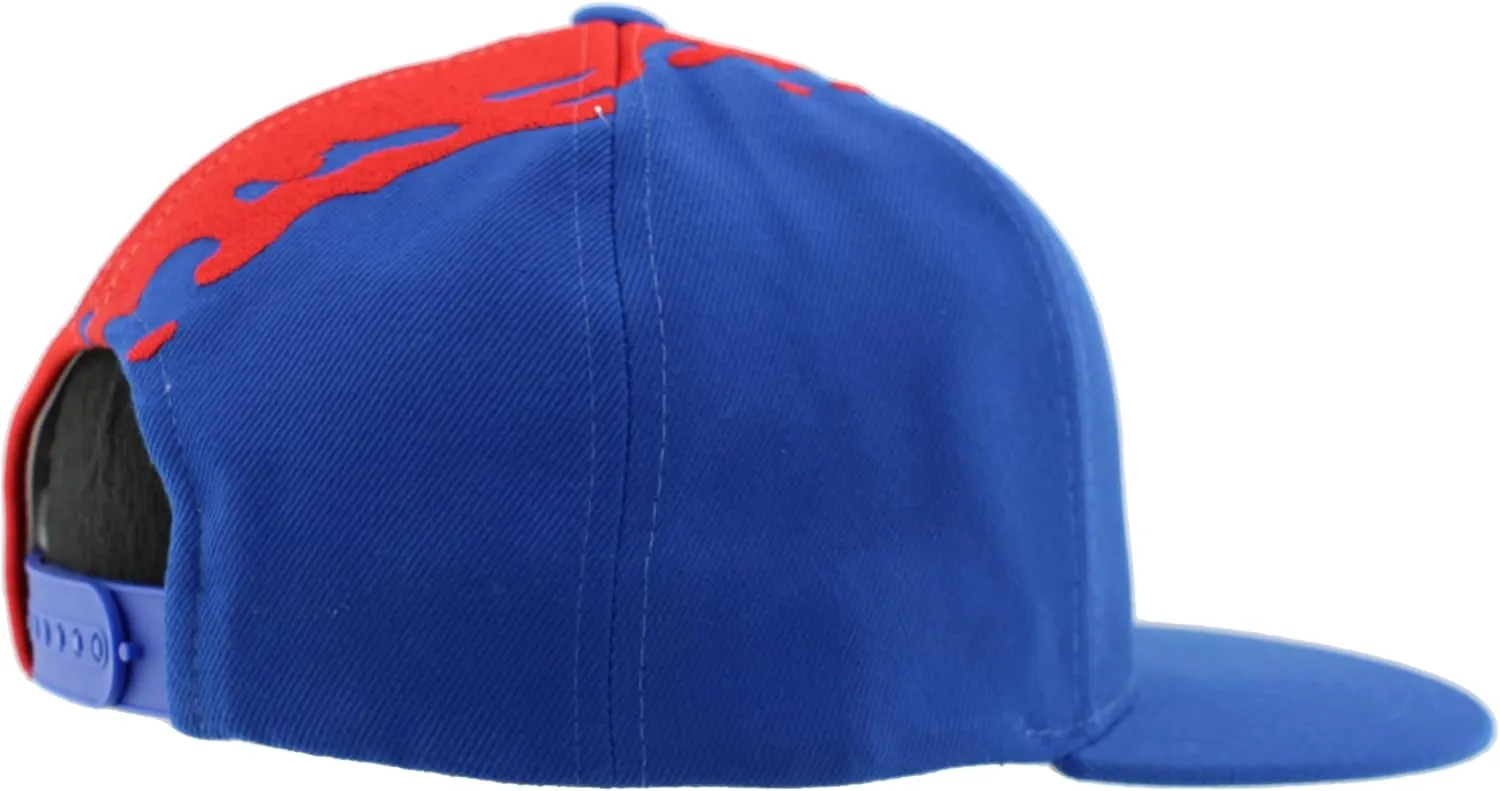 ZHATS NHL Officially Licensed Adjustable Snapback Hat Flat Bill Z11 Retro Paintbrush