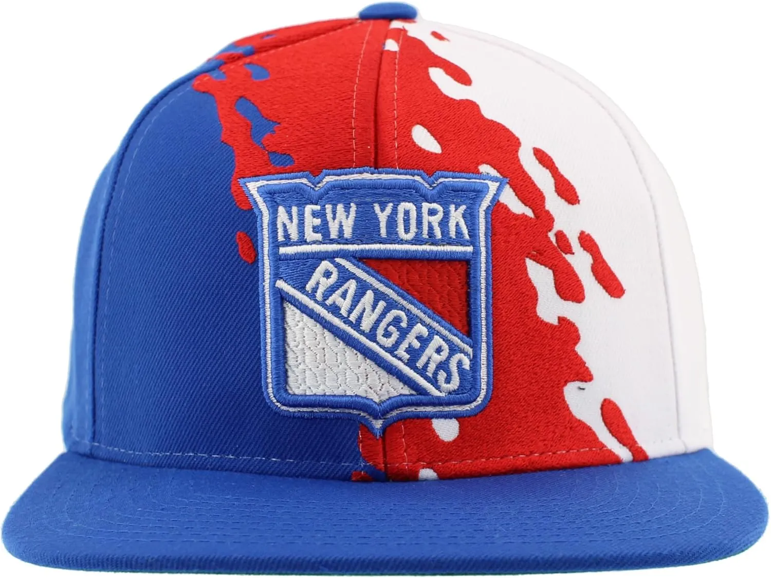 ZHATS NHL Officially Licensed Adjustable Snapback Hat Flat Bill Z11 Retro Paintbrush